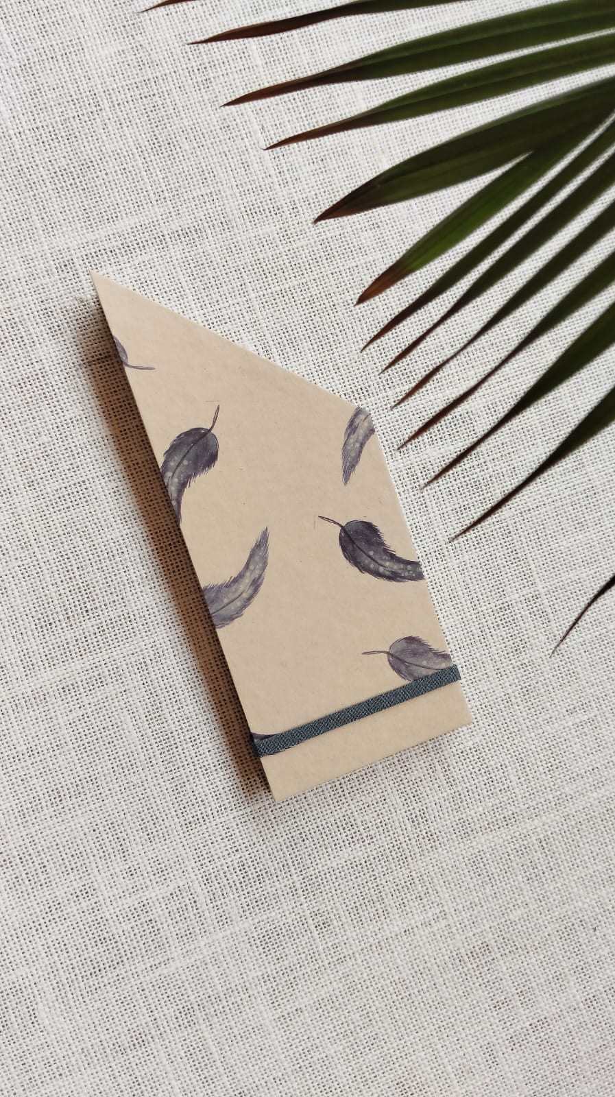 Handmade A7 pocket zines pack of three with mixed recycled paper interiors